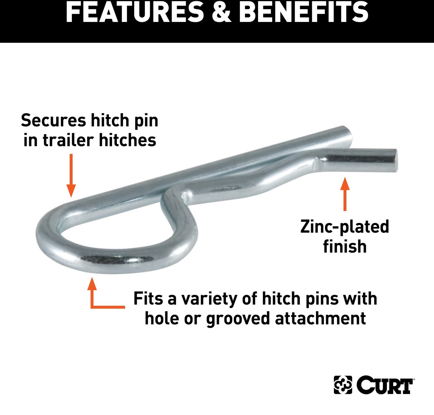 CURT Hitch Clips 3-Pack                                                                                                          - view number 3