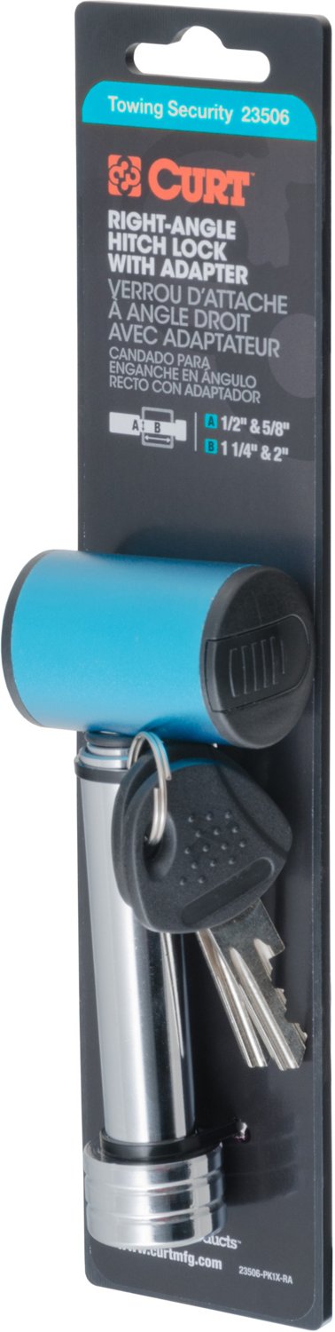 CURT .5 in Hitch Lock with .625 in Adapter - view number 4