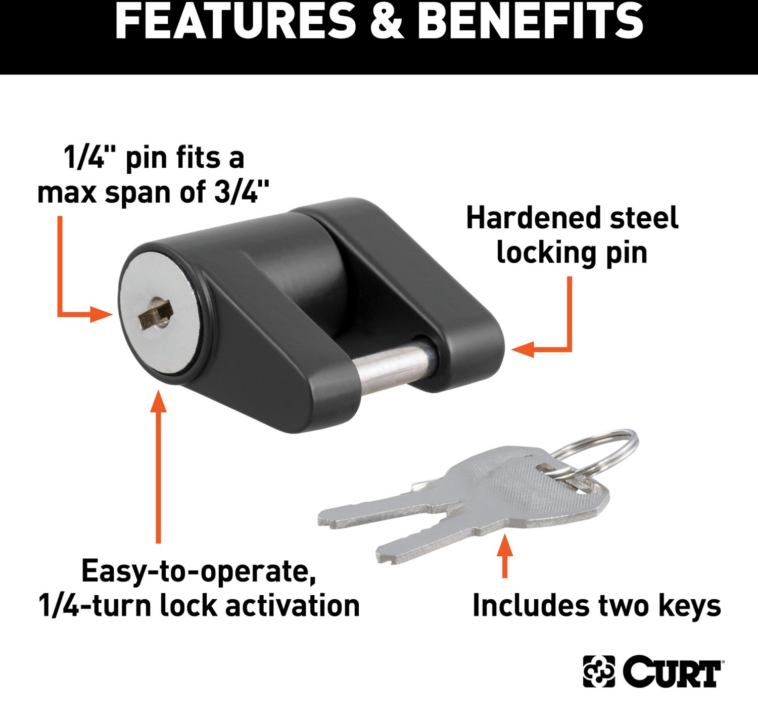 CURT .875 in Span Coupler Lock                                                                                                   - view number 3