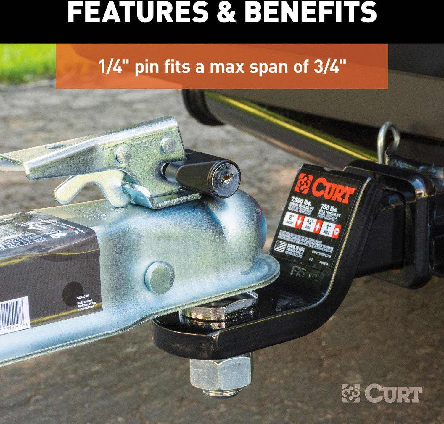 CURT .875 in Span Coupler Lock                                                                                                   - view number 5