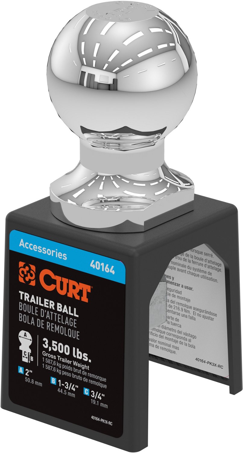 CURT 2 in x 3/4 in x 1-3/4 in Hitch Ball                                                                                         - view number 4