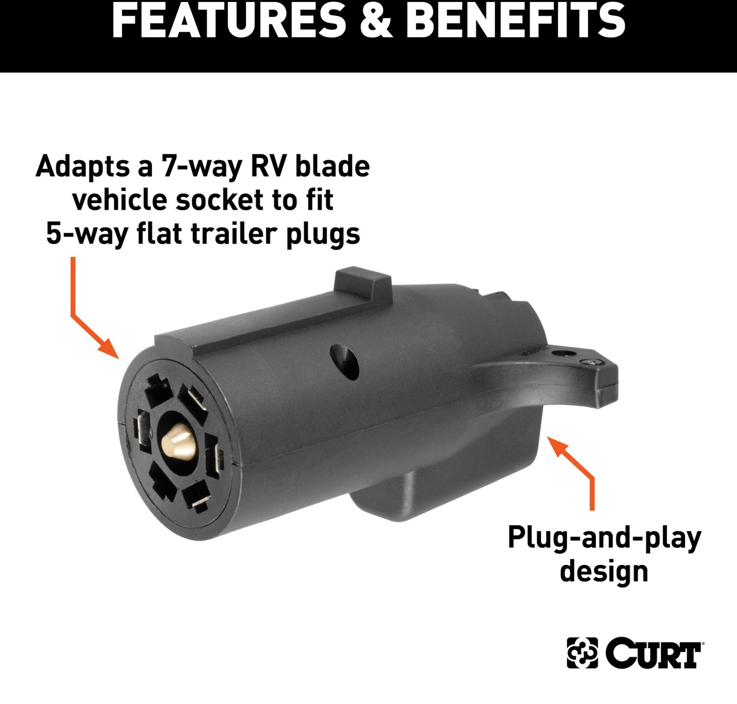 CURT Electrical Adapter                                                                                                          - view number 3
