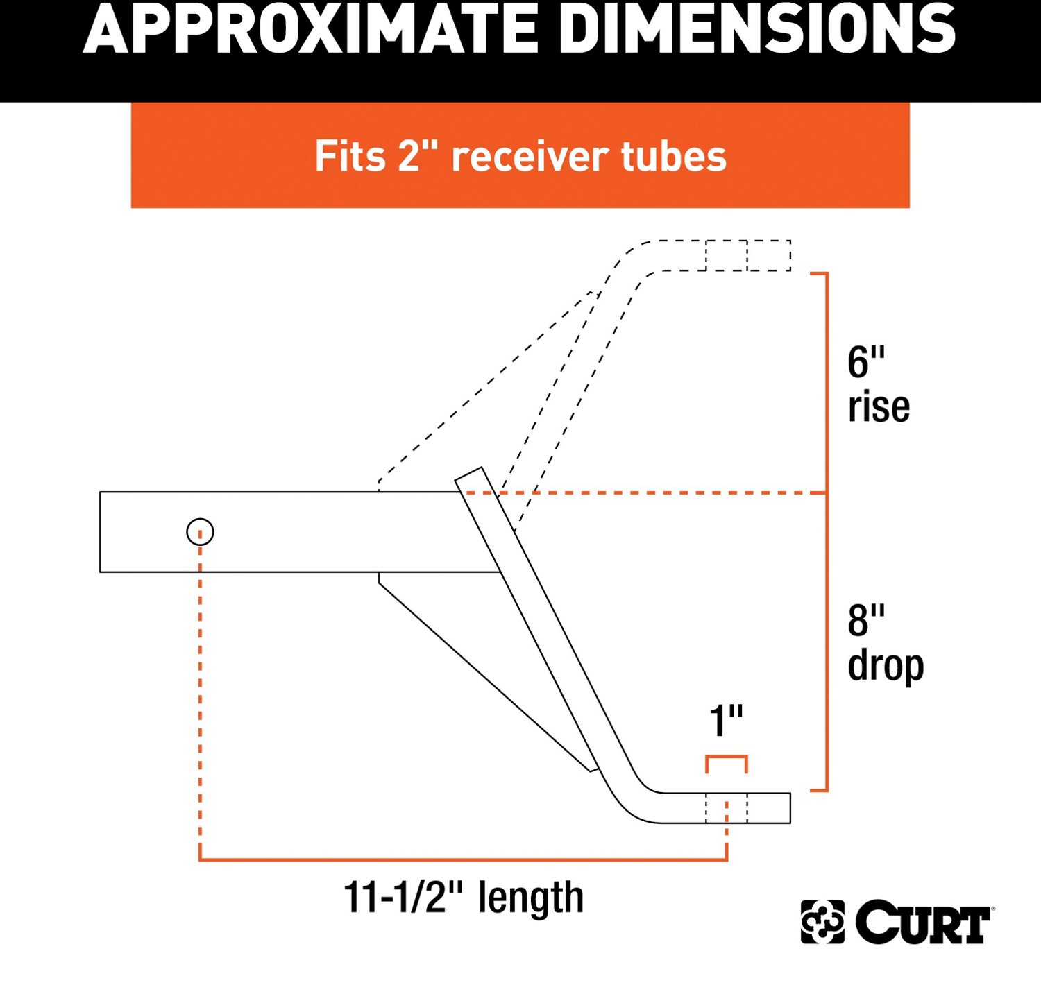 CURT Class 2 Ball Mount                                                                                                          - view number 3