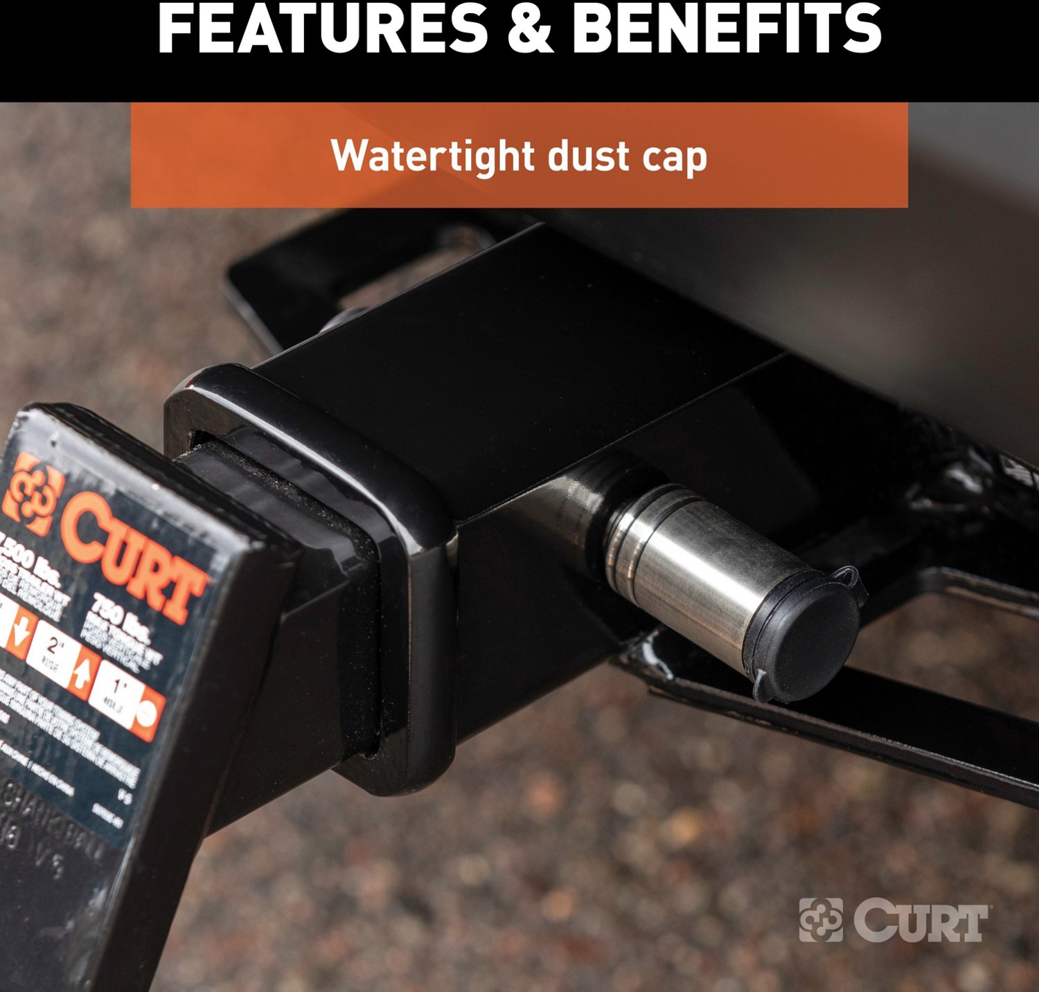 CURT .5 in Hitch Lock with .625 in Adapter - view number 8