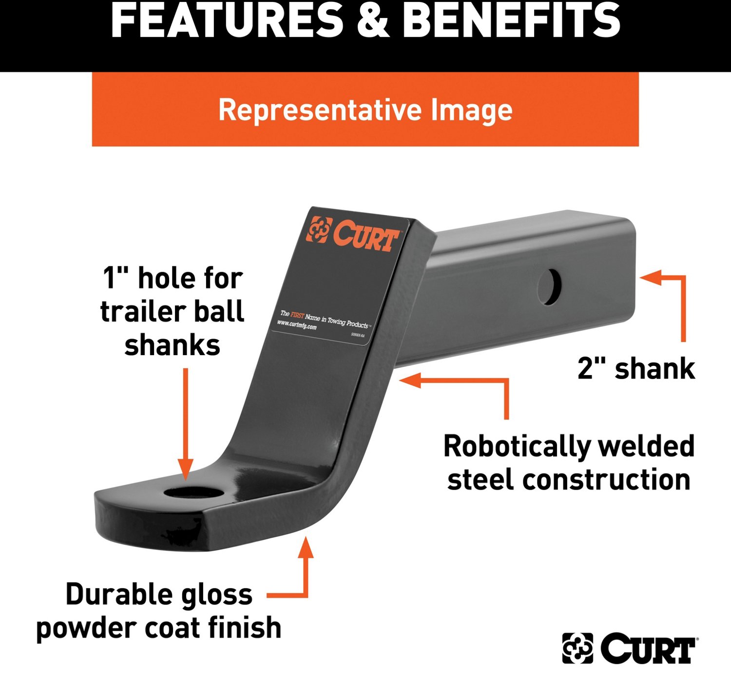 CURT Class 3 Ball Mount - view number 4