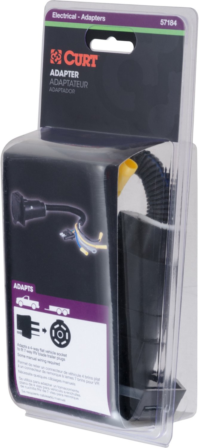CURT Electrical Adapter (4-Way Flat to 7-Way RV Round)                                                                           - view number 5