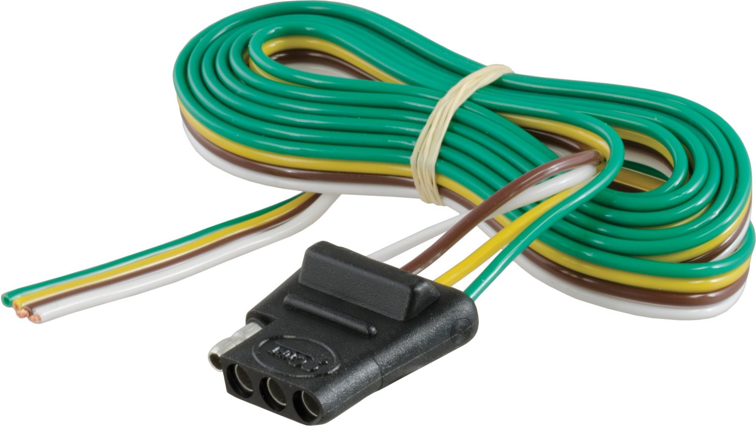 CURT 4-Way Flat Connector Socket with 60 in Wires                                                                                - view number 5