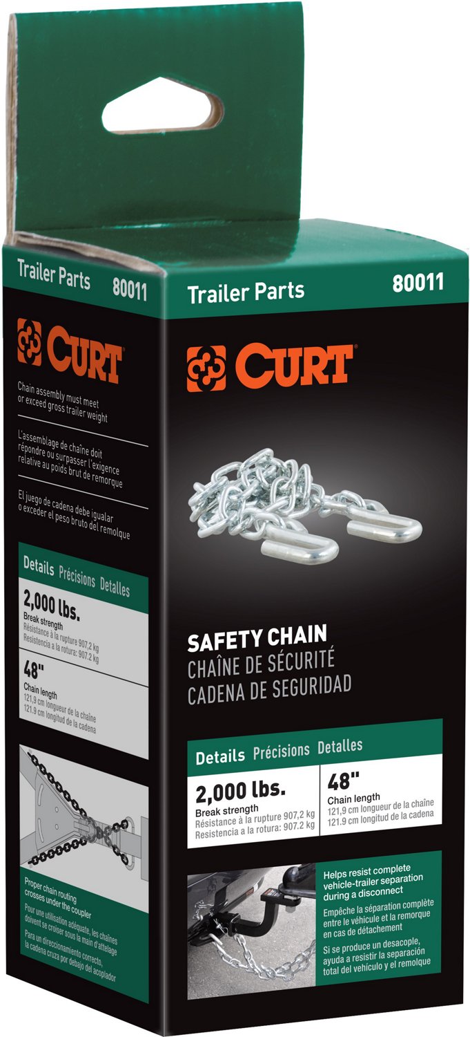 CURT 48 in Safety Chain with 2 S-Hooks - view number 8