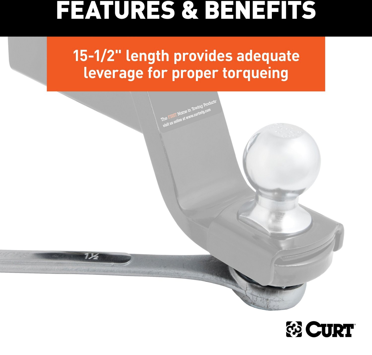 CURT Trailer Ball Box-End Wrench - view number 4