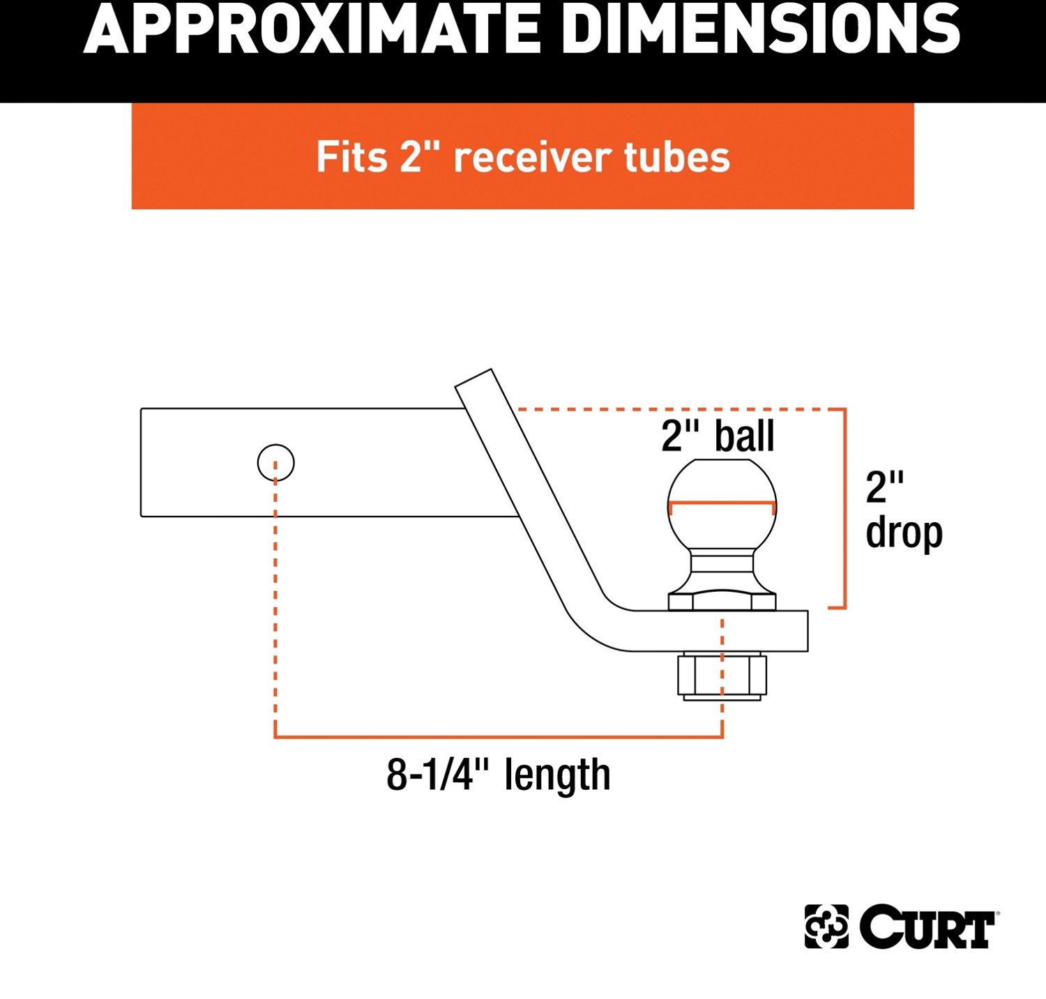 CURT 2 in SQ Ball Mount Pack                                                                                                     - view number 2