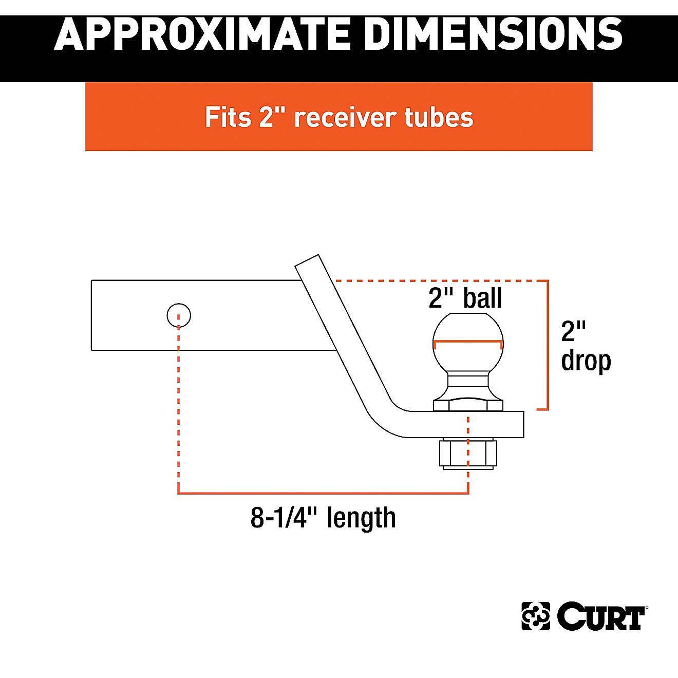 CURT 2 in SQ Ball Mount Pack                                                                                                     - view number 2