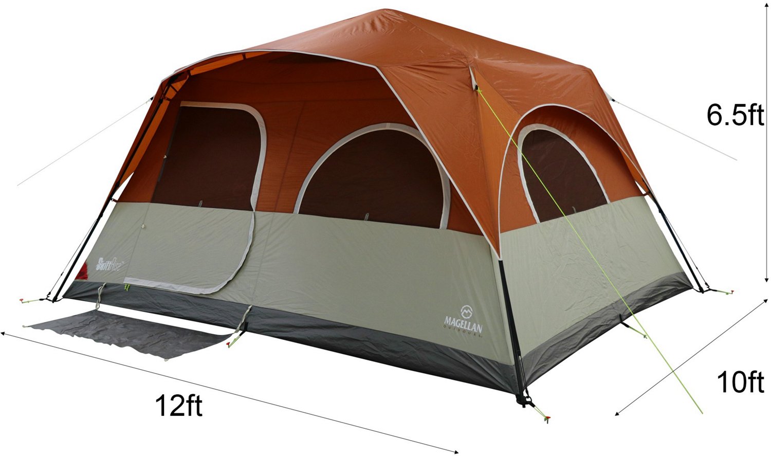 Magellan Outdoors SwiftRise 8Person Lighted Cabin Tent Academy