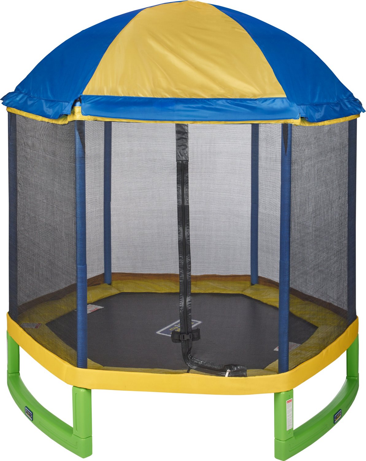 AGame My First 7 ft Trampoline with Tent Top Enclosure Academy