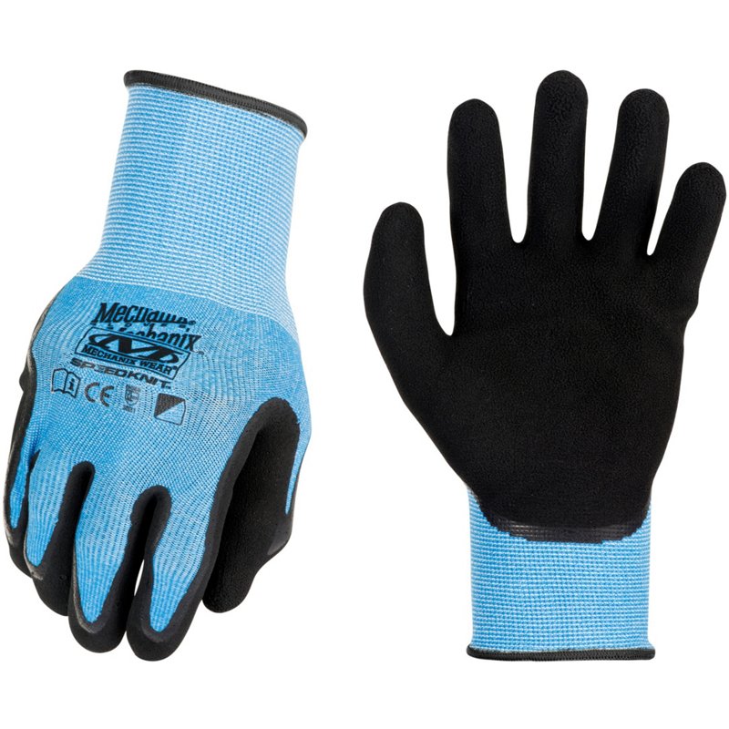 Mechanix Wear Men's Speedknit CoolMax Gloves Black/Blue, Small/Medium - Work Headwear/Accessories at Academy Sports