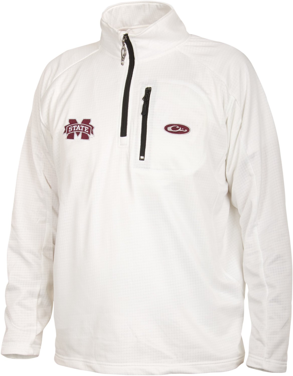 Drake Waterfowl Men's Mississippi State University Breathlite 1/4 Zip Pullover                                                   - view number 1