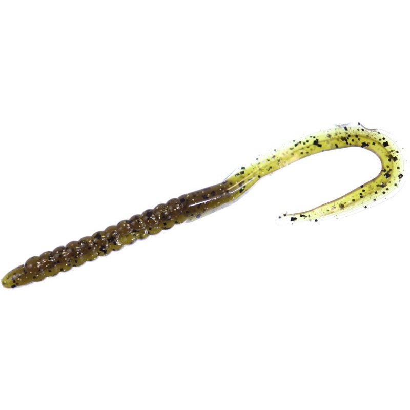 Zoom Mag U-Tale Red Bug 7-1/2 in Worm Baits 15-Pack Green Pumpkin - Frsh Wtr Soft Plastic at Academy Sports