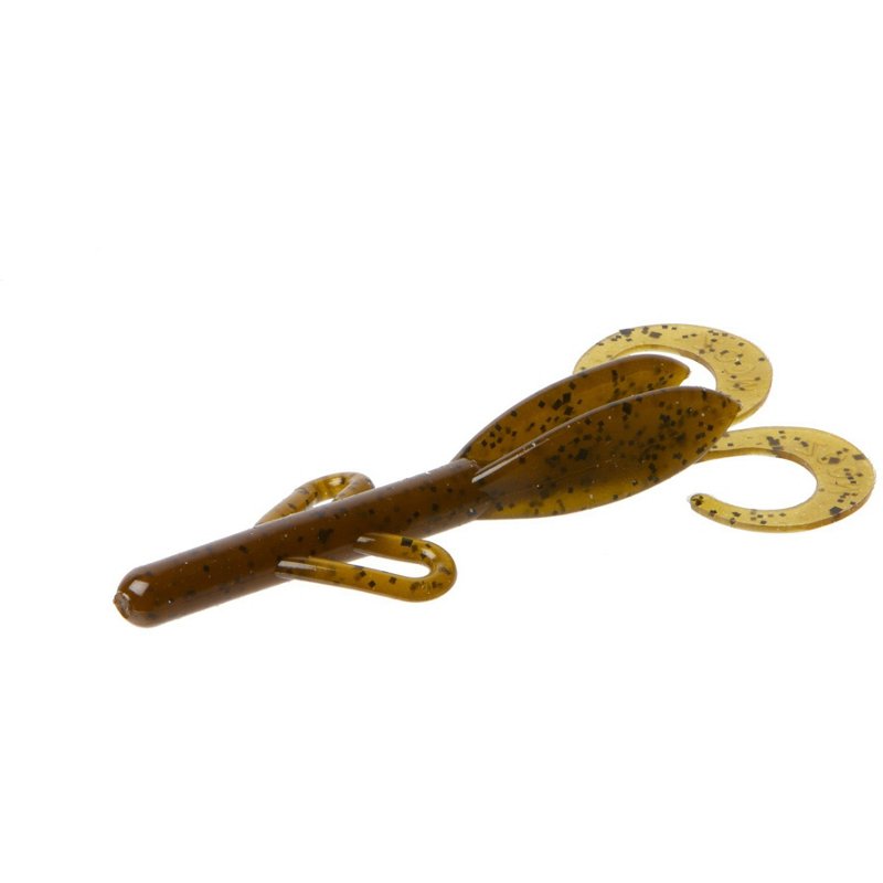 Zoom Brush Hog Midsize Creature Baits 10-Pack Green Pumpkin - Frsh Wtr Soft Plastic at Academy Sports