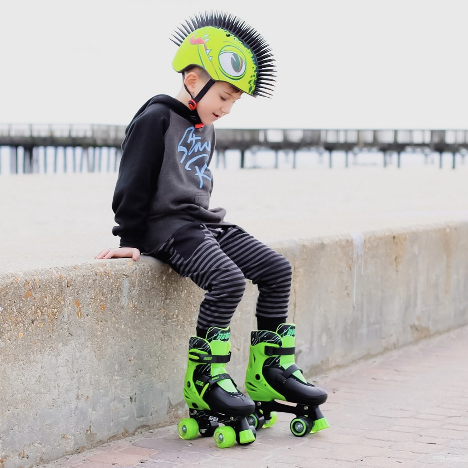 Yvolution Boys' 2-in-1 Combo Skates with LED Wheels                                                                              - view number 7