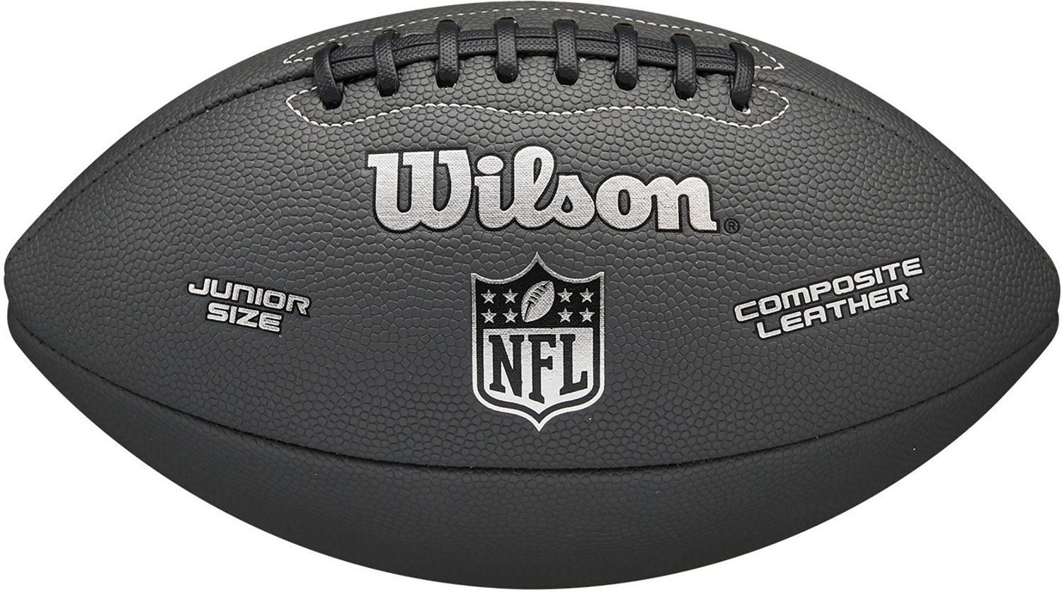 Wilson NFL Jet Black Junior American Football Ball Black