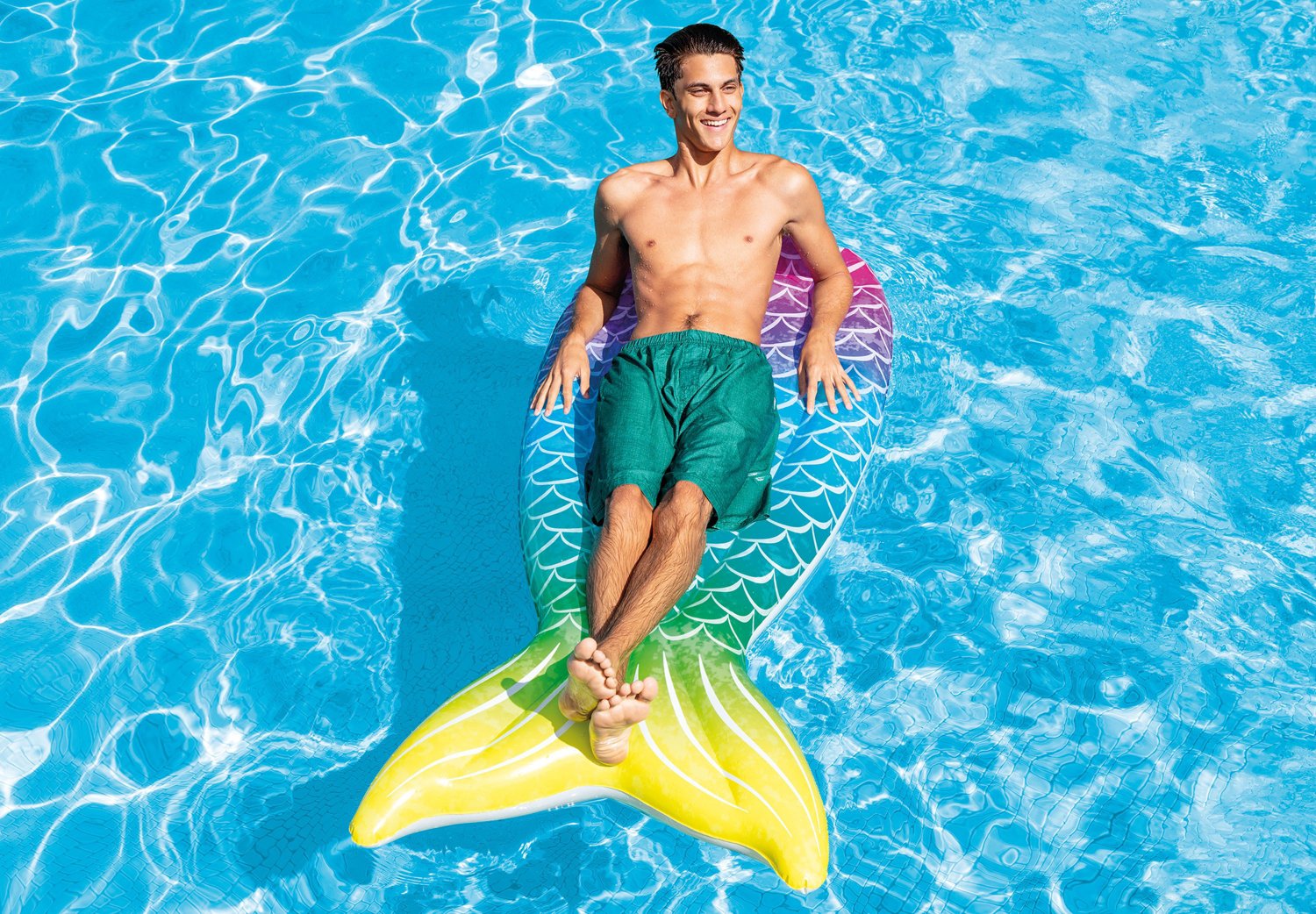 Mermaid tail pool store float