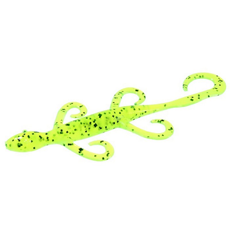 Zoom Lizard 5 in Soft Bait 10-Pack Chartreuse - Frsh Wtr Soft Plastic at Academy Sports