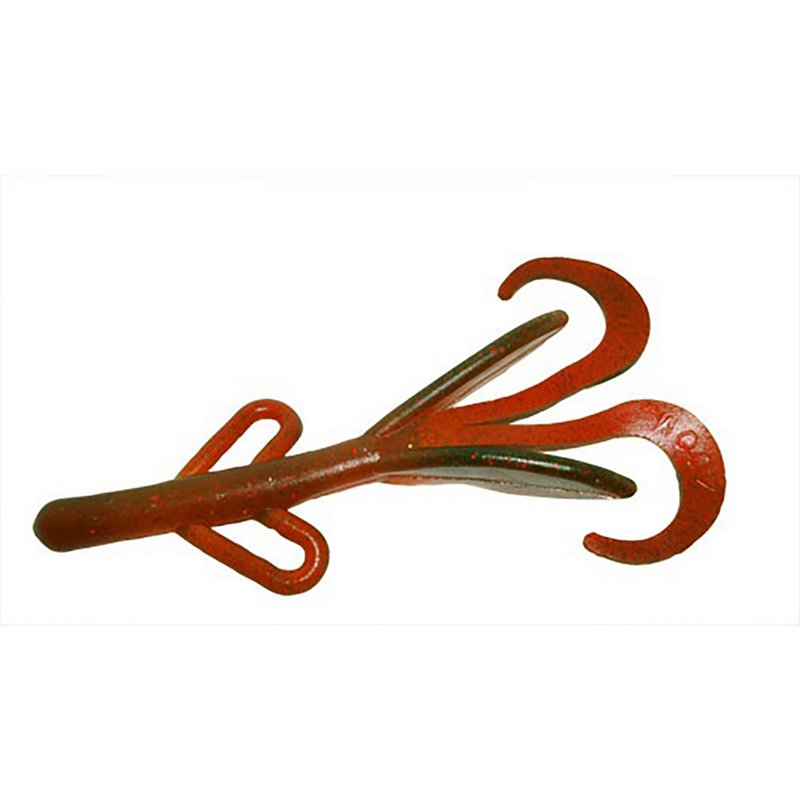 Zoom Baby Brush Hog 5" Creature Baits 12-Pack Red - Frsh Wtr Soft Plastic at Academy Sports