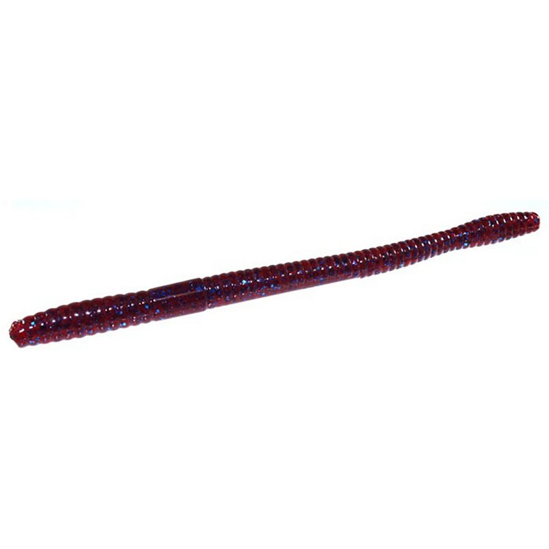 Zoom Magnum 7" Trick Worms 8-Pack Plum - Frsh Wtr Soft Plastic at Academy Sports