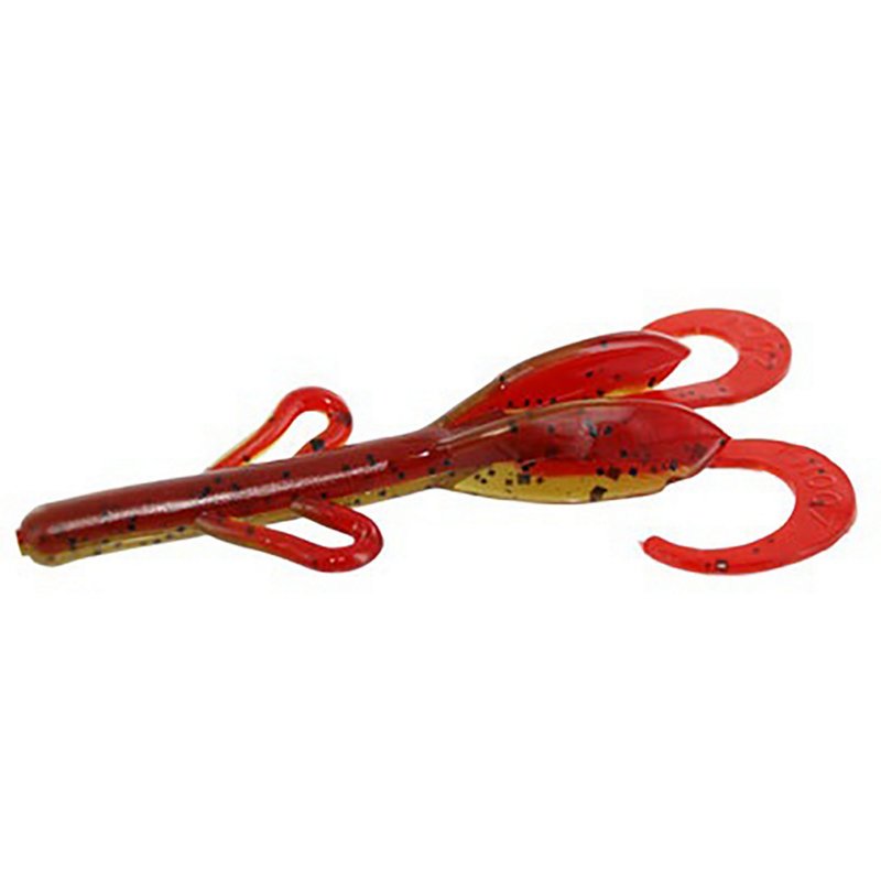 Zoom Baby Brush Hog 5" Creature Baits 12-Pack Green/Red - Frsh Wtr Soft Plastic at Academy Sports