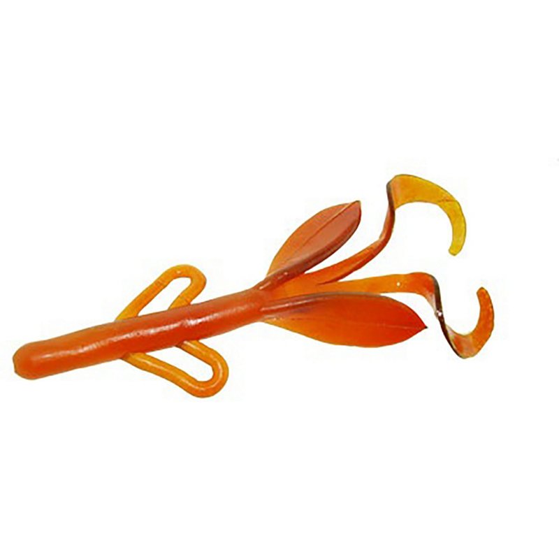 Zoom Baby Brush Hog 5" Creature Baits 12-Pack Orange - Frsh Wtr Soft Plastic at Academy Sports