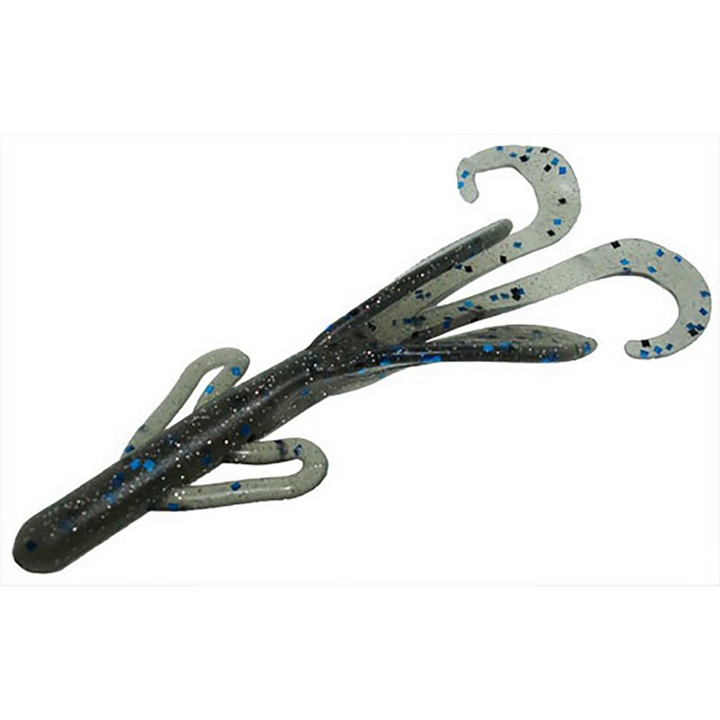 Zoom Brush Hog 7" Creatures 8-Pack Blue - Frsh Wtr Soft Plastic at Academy Sports