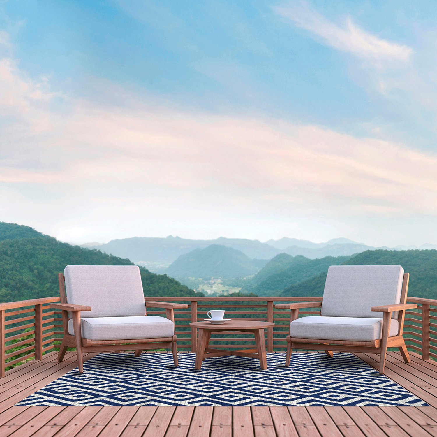 Foss Floors 6 ft x 8 ft Abstract Area Rug                                                                                        - view number 6