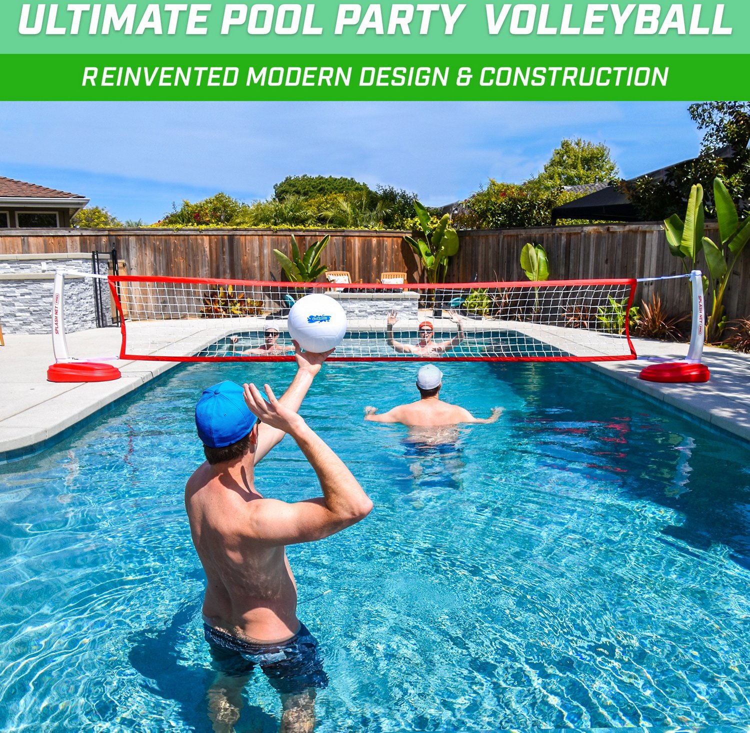 GoSports Splash Net PRO Pool Volleyball Net Academy