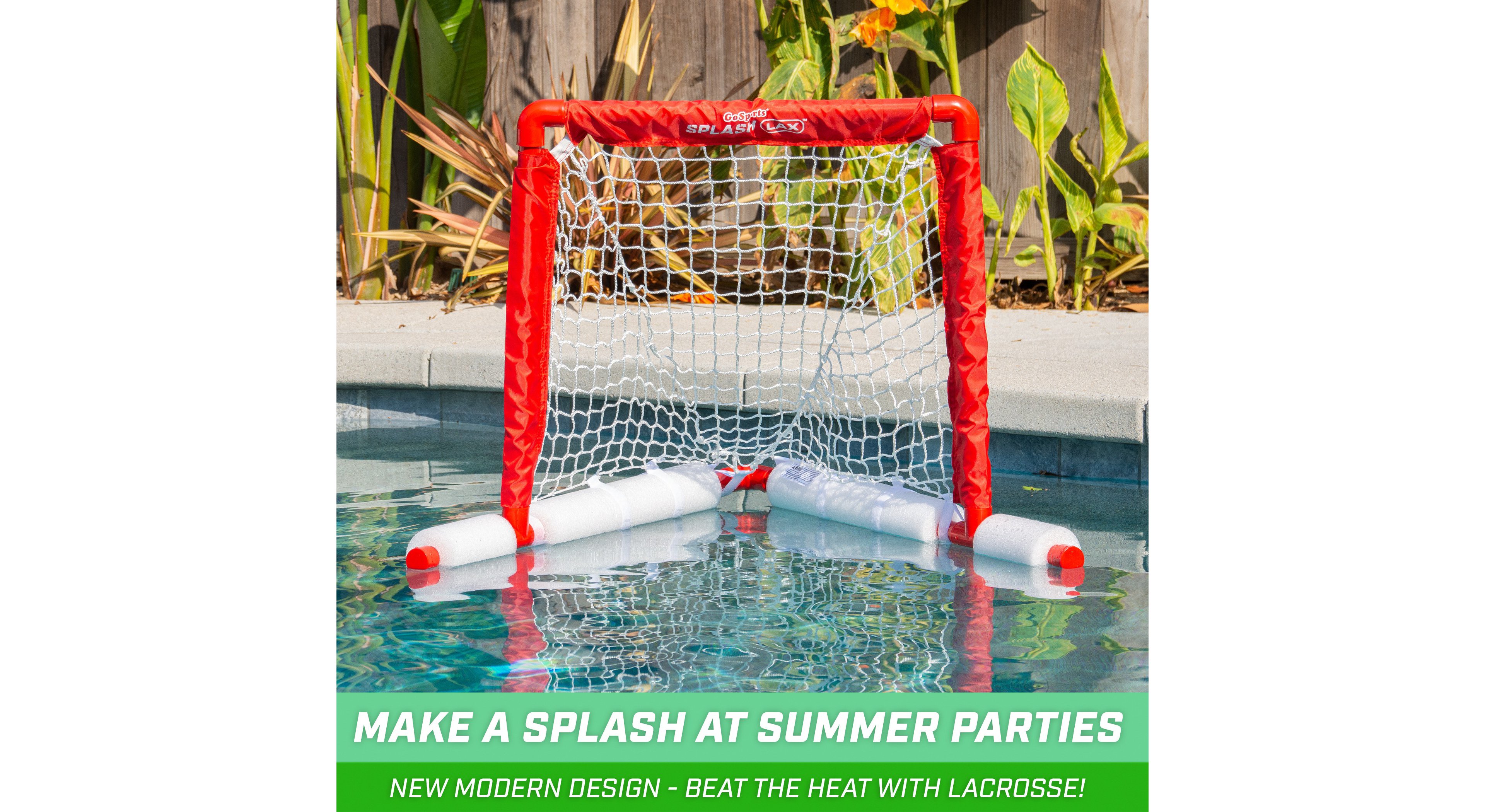 GoSports Splash LAX Lacrosse Floating Pool Goal Set