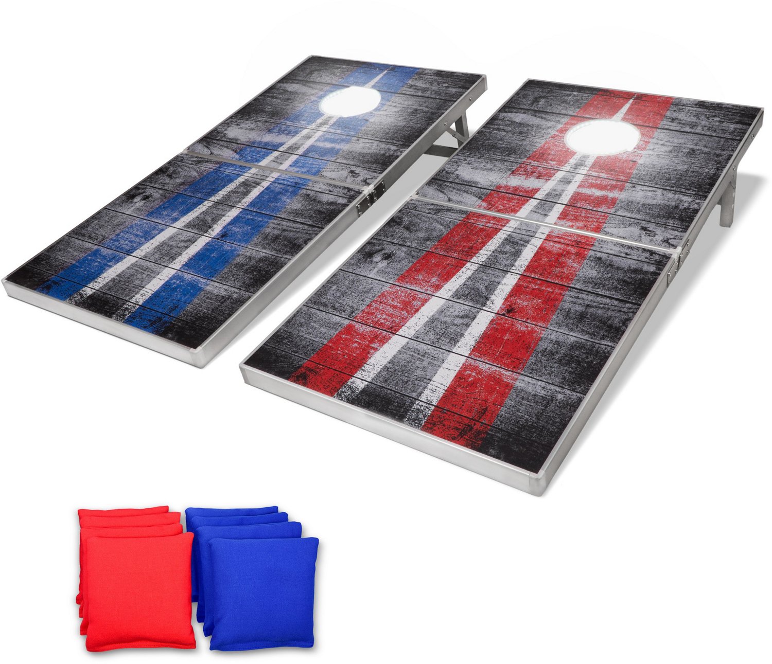 GoSports Rustic LED 4 X 2 Ft Aluminum Cornhole Set | Academy