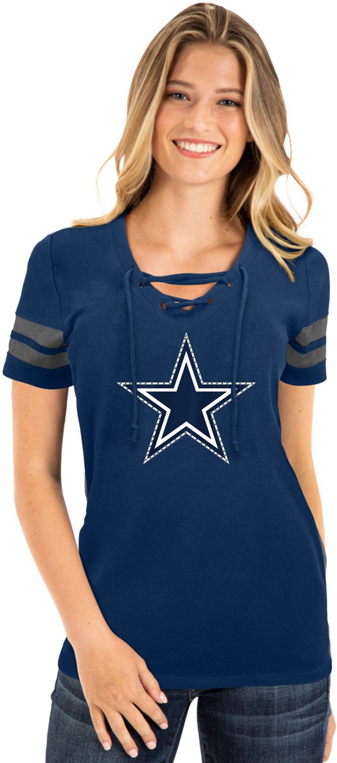 Dallas Cowboys Nike Women's Fashion 3/4-Sleeve Raglan T-Shirt - Navy