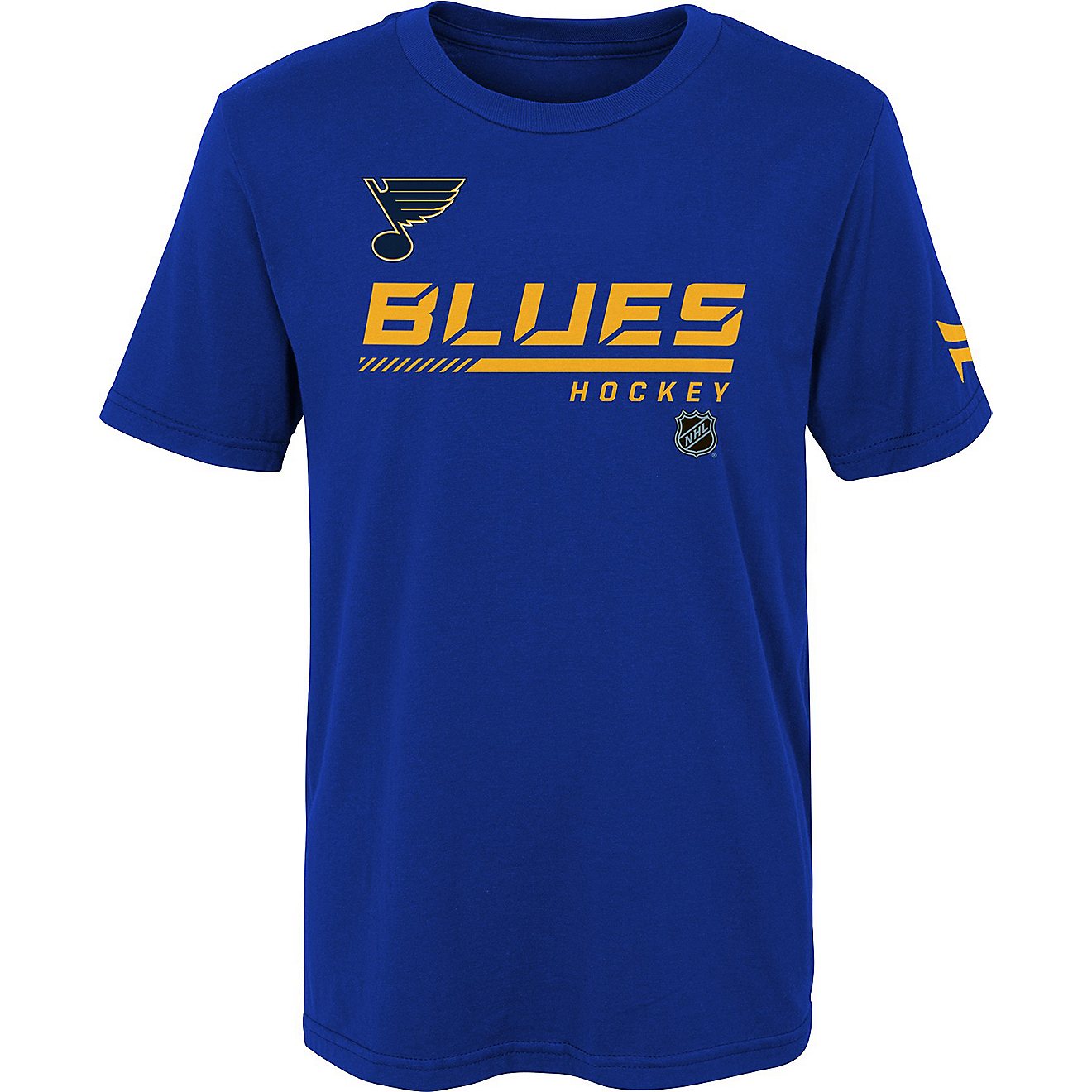 Outerstuff Boys' St. Louis Blues Authentic Pro Short Sleeve T-shirt