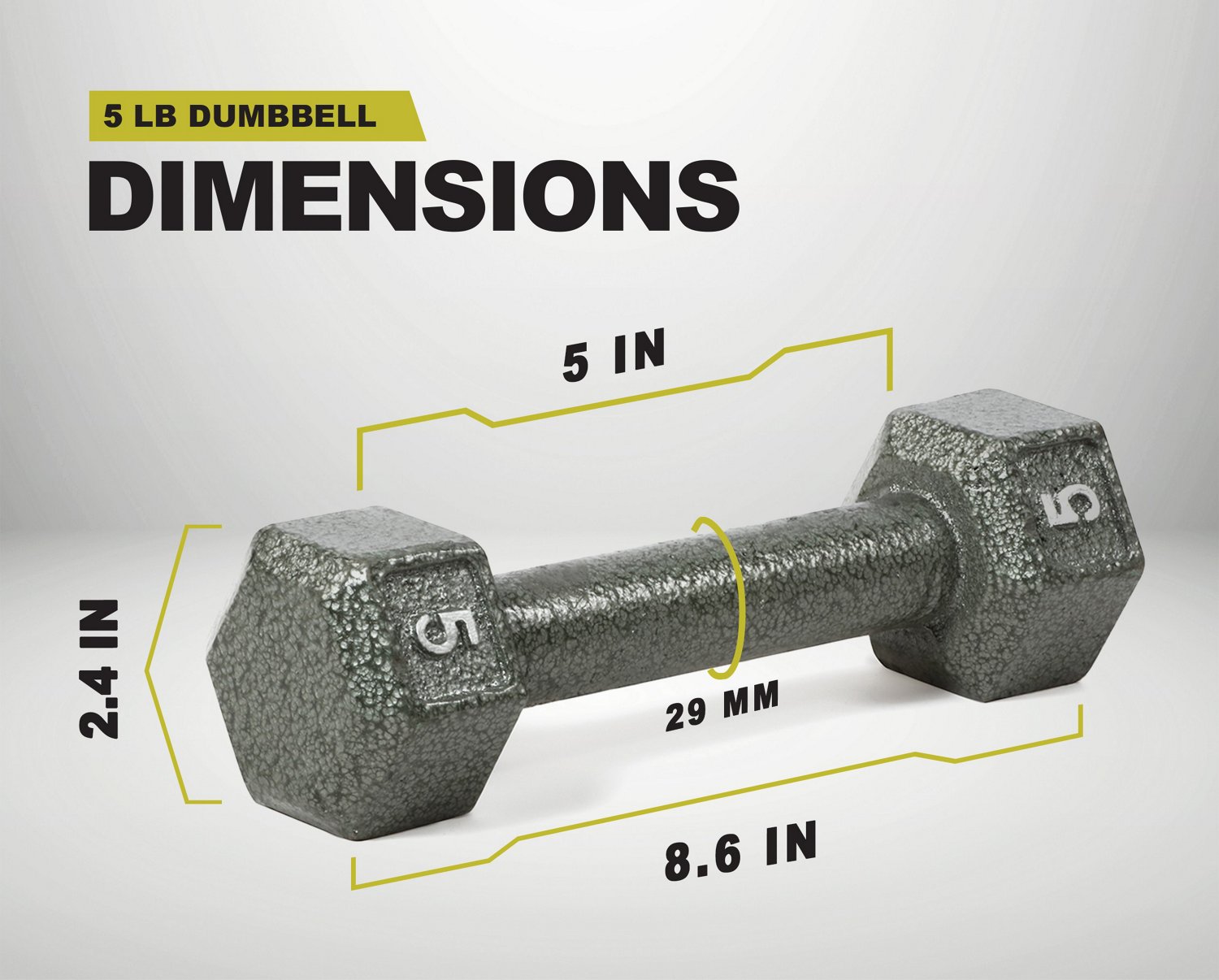 PRCTZ Cast Iron Hexagonal Dumbbell                                                                                               - view number 2