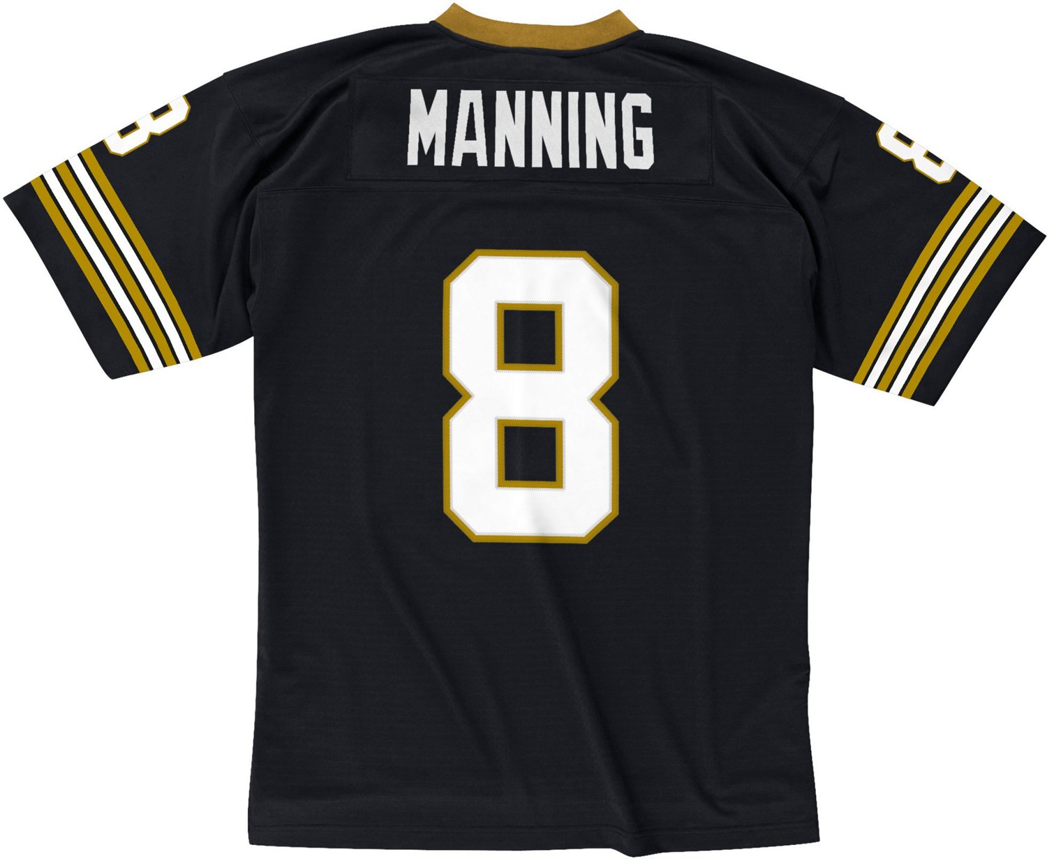 Archie Manning #8 New Orleans Saints Mitchell Ness Black Jersey Mens Sz 56  3XL