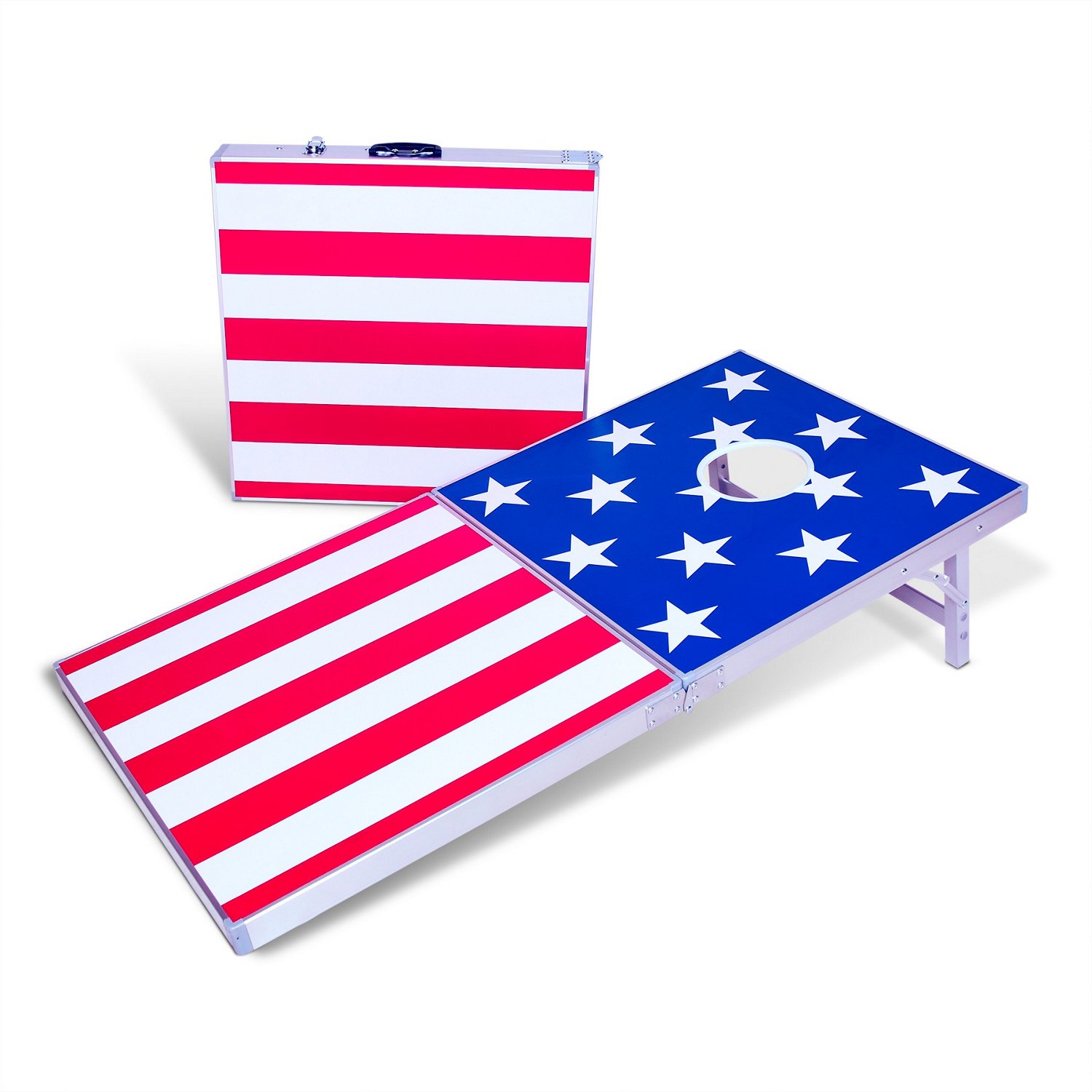 GoSports American Flag 4 X 2 Ft Aluminum Cornhole Set | Academy