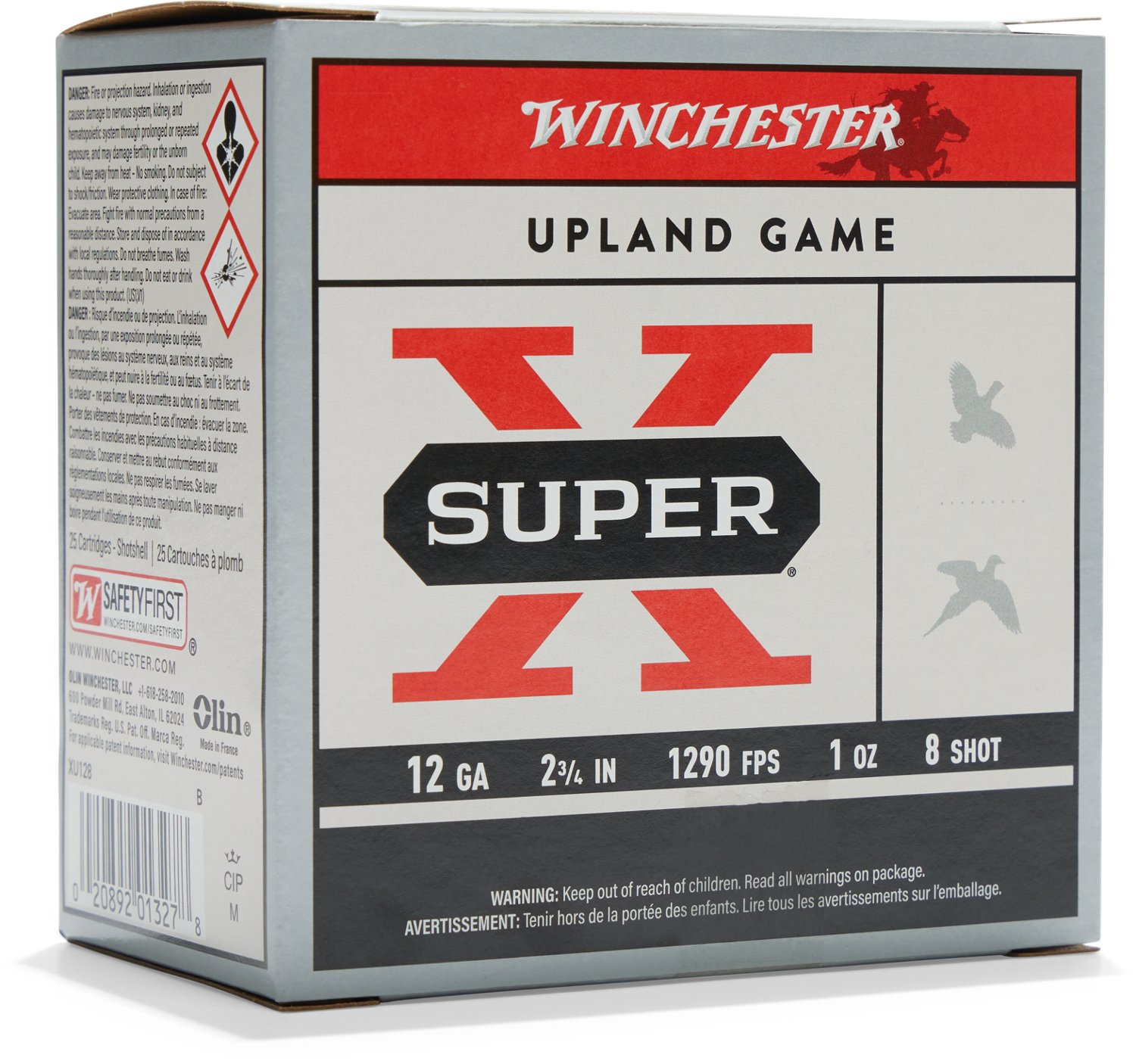 Winchester Super-X Lead Shot Dove & Game Load 12 Gauge 8 Shot Shotshells - 25 Rounds - view number 3