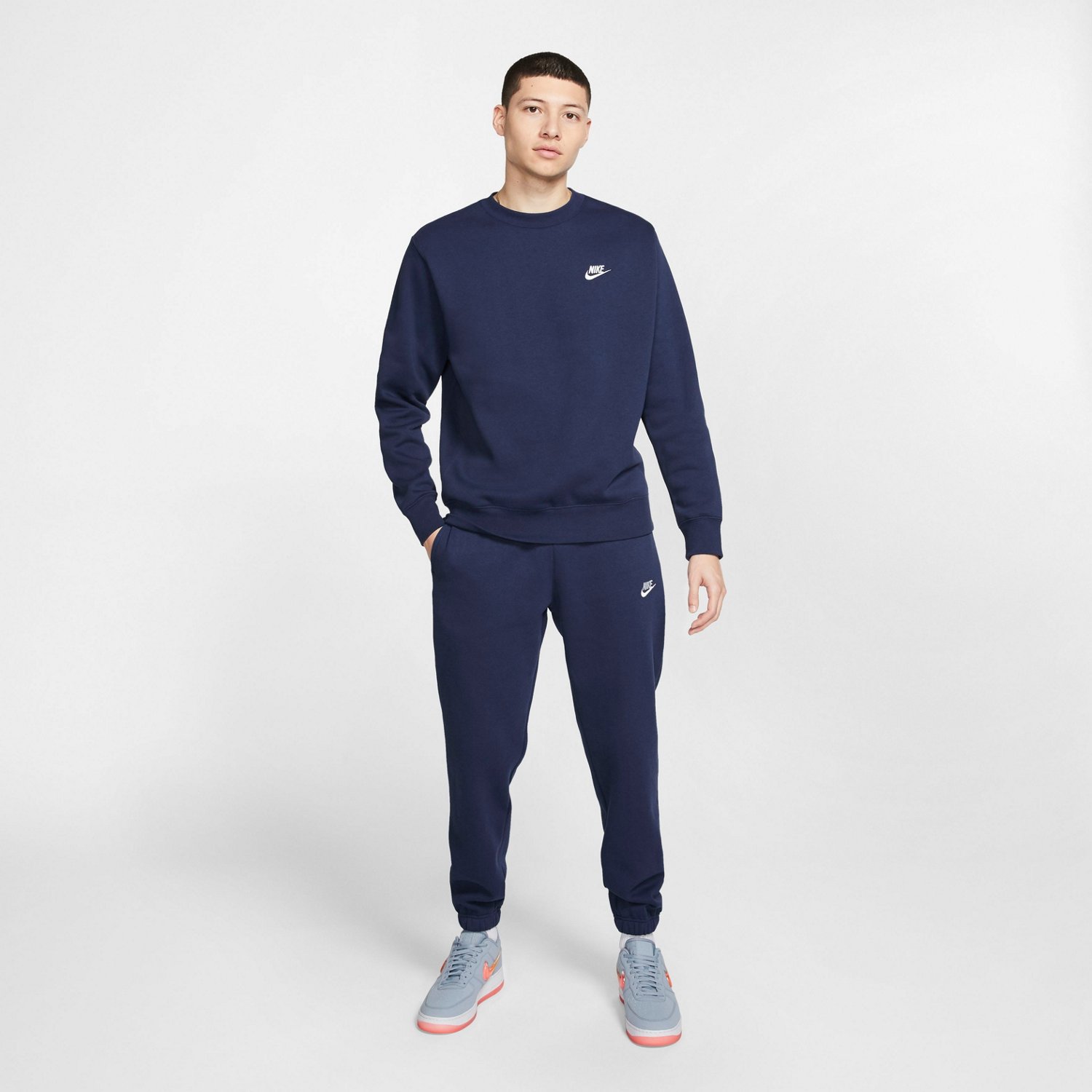 Nike Men's Sportswear Club Fleece Crew Pullover                                                                                  - view number 4