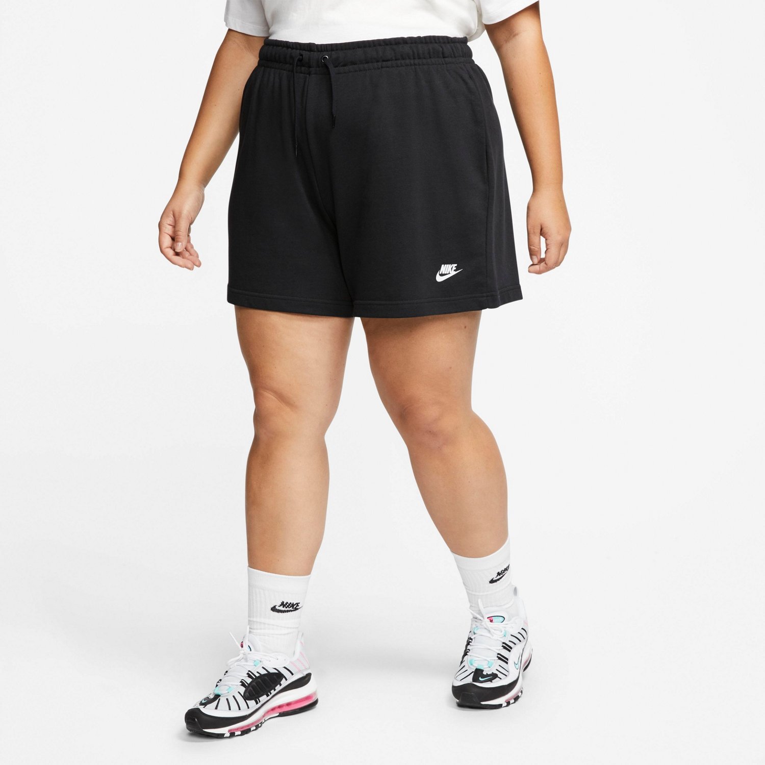 Nike Women's Sportswear  Plus Size Club Fleece French Terry Shorts - view number 2