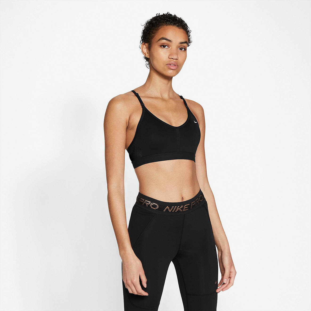Nike™ Women's Indy V-Neck Low Support Sports Bra                                                                               - view number 1