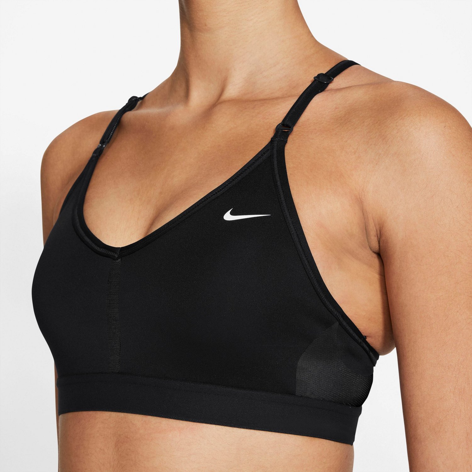 Nike Performance INDY V NECK BRA - Light support sports bra