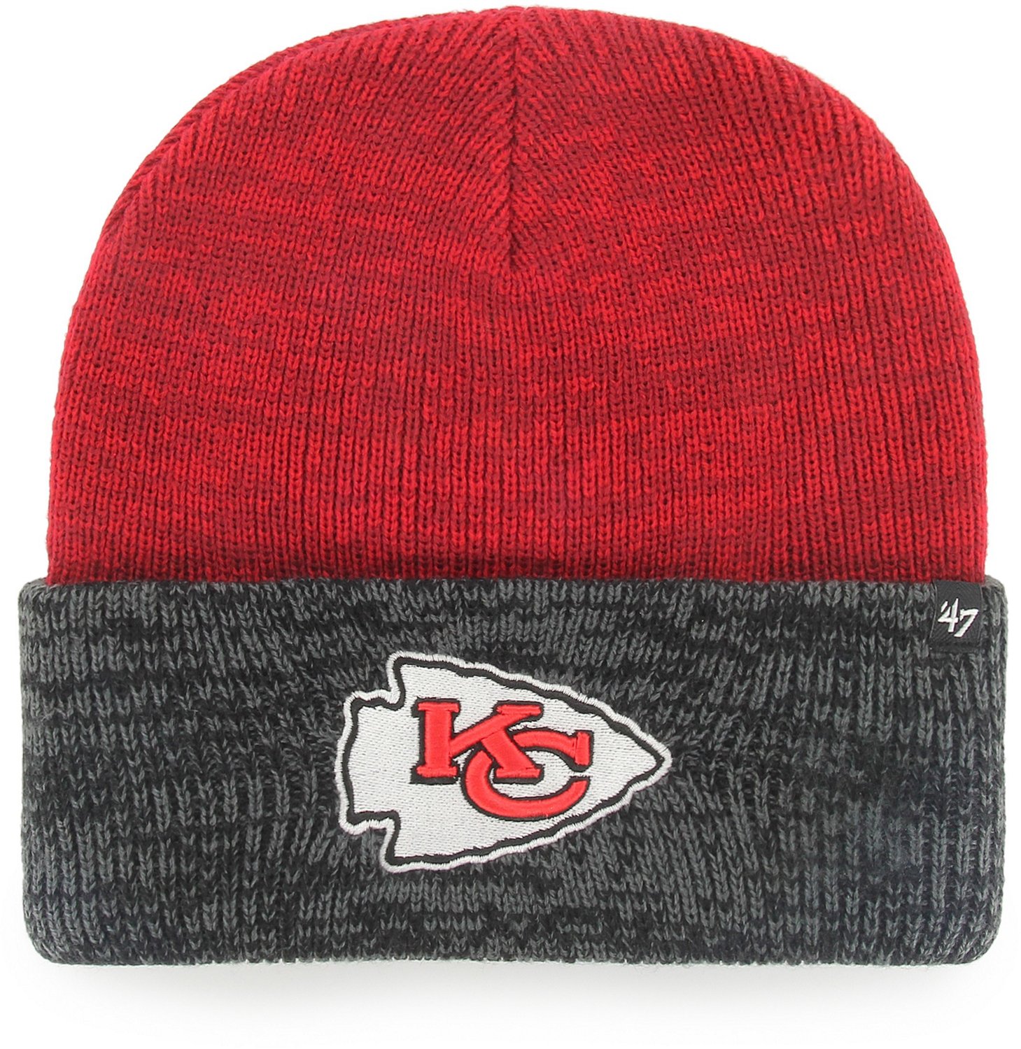 '47 Kansas City Chiefs 2-Tone Brain Freeze Cuff Knit Cap