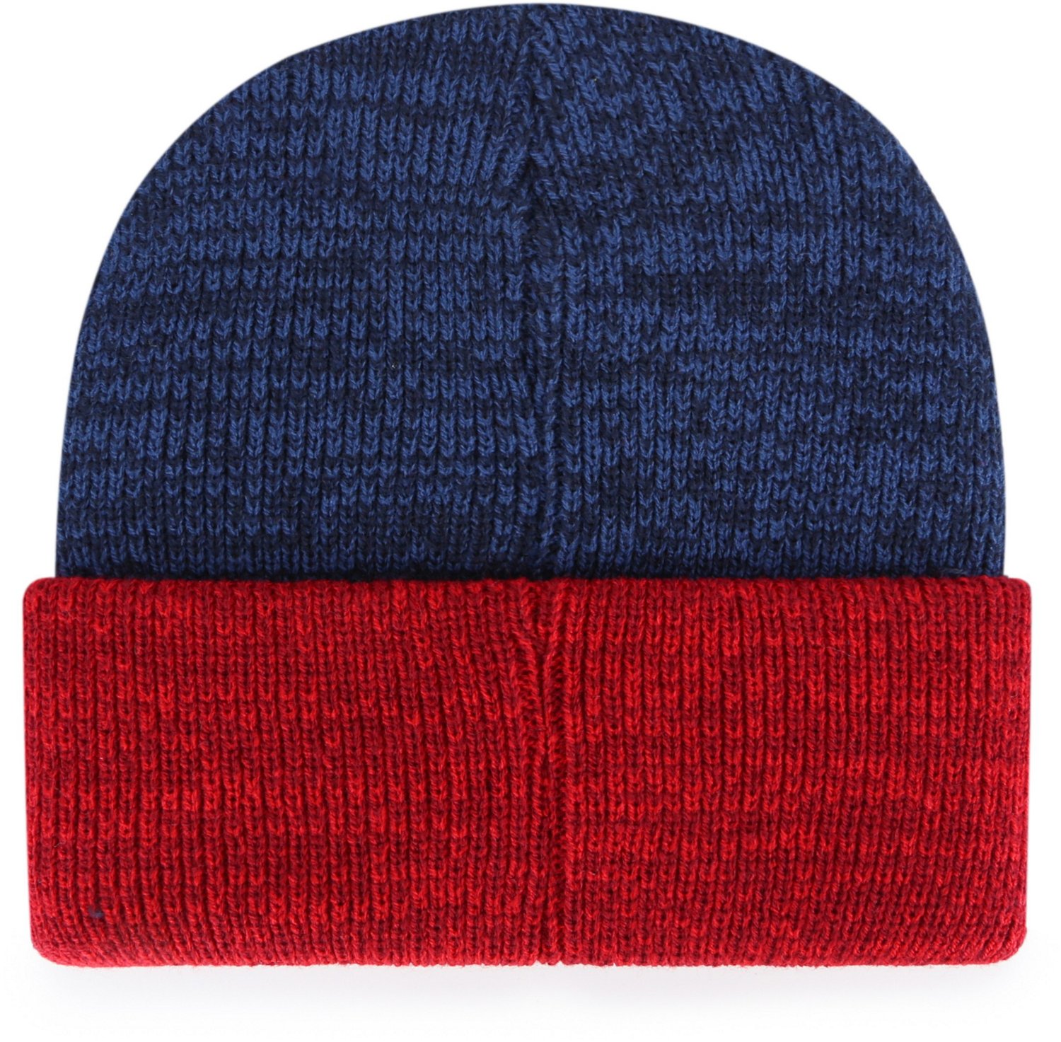 Atlanta Braves '47 Striped Fleece Knit Winter Beanie Hat Cap Red