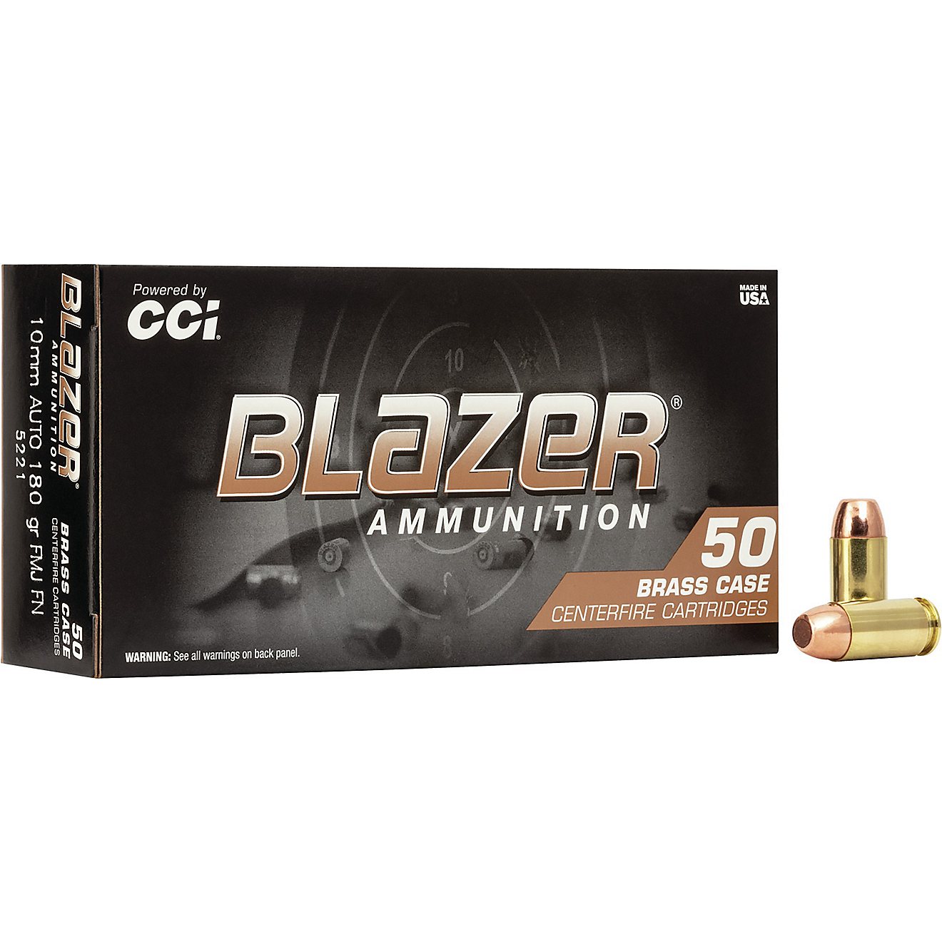 Blazer Brass 10mm Auto 180-Grain Centerfire Handgun Ammunition - 50 Rounds                                                       - view number 1