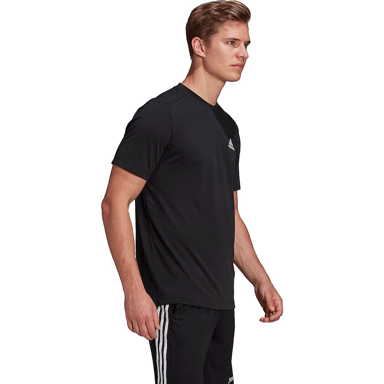 Adidas Men’s D2M FR Training Short Sleeve T Shirt                                                                              - view number 7