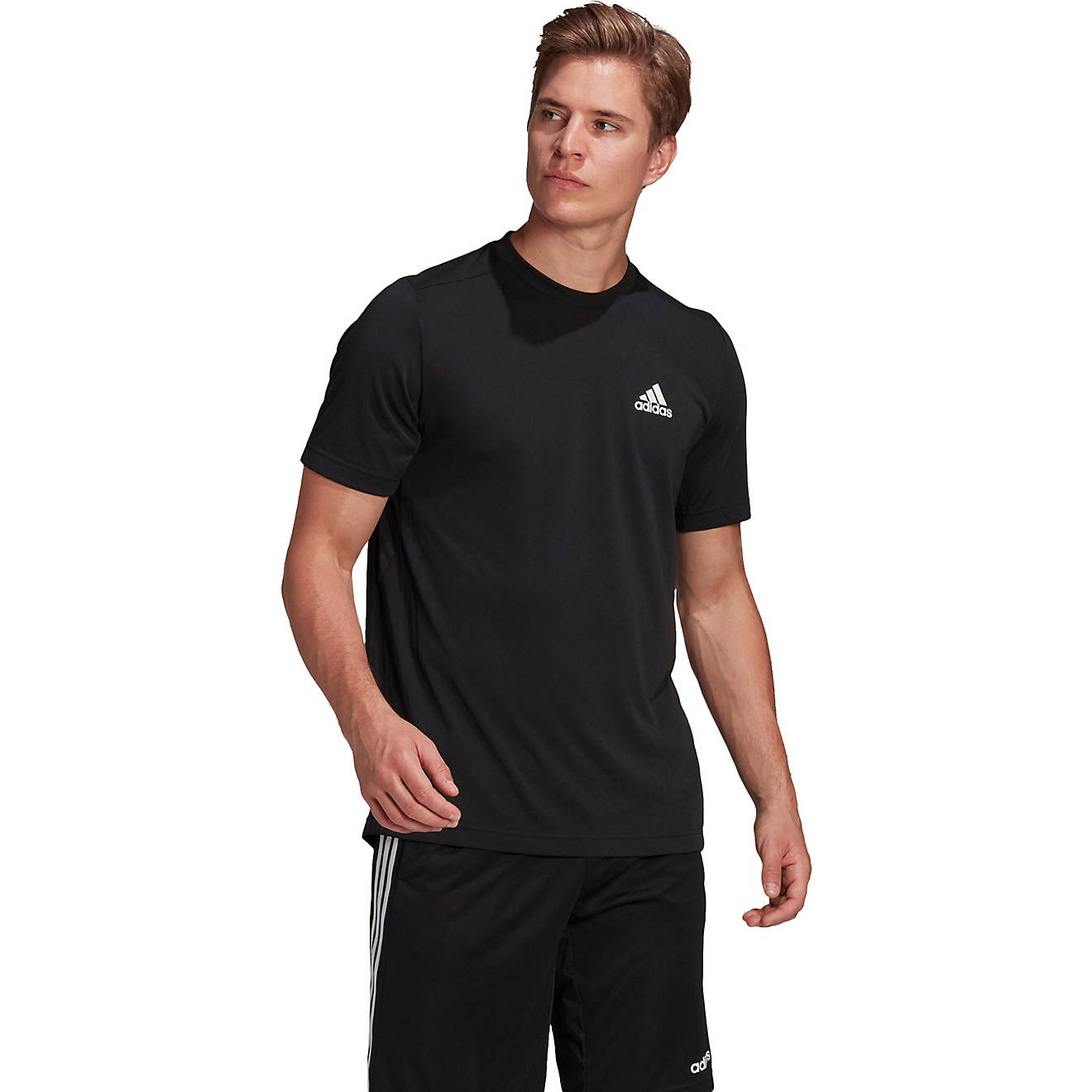 Adidas Men’s D2M FR Training Short Sleeve T Shirt                                                                              - view number 1