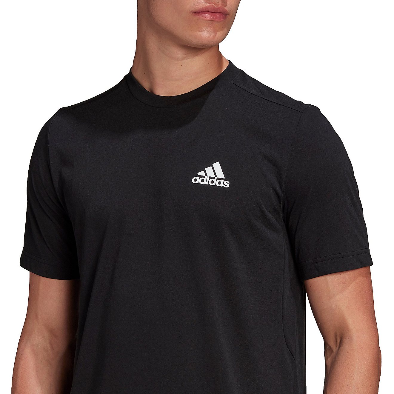 Adidas Men’s D2M FR Training Short Sleeve T Shirt                                                                              - view number 4
